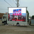 2015 new design p10 full color JAC outdoor mobile led screen truck for sale